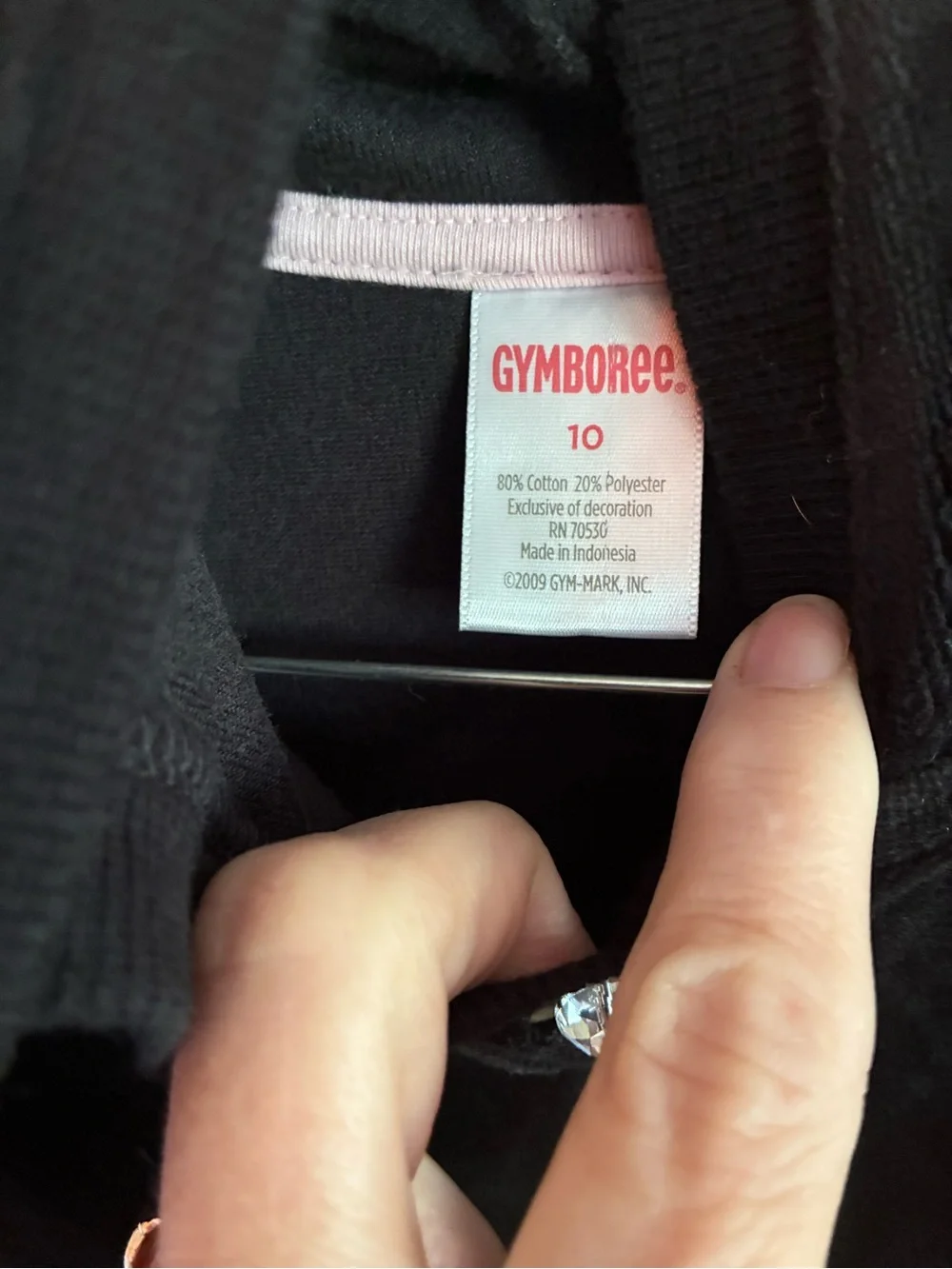 Gymboree Black Velcet Hooded Button-Front Sweater